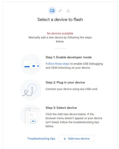 Google android flash tool