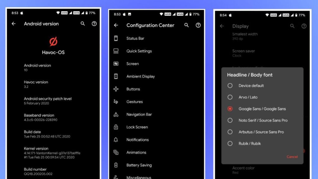 havocos v3.2 rom screenshots androinterest