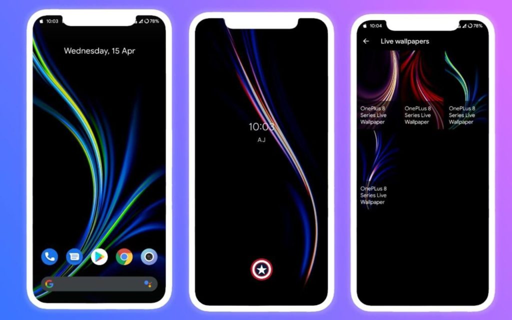 oneplus 8 series live wallpapers