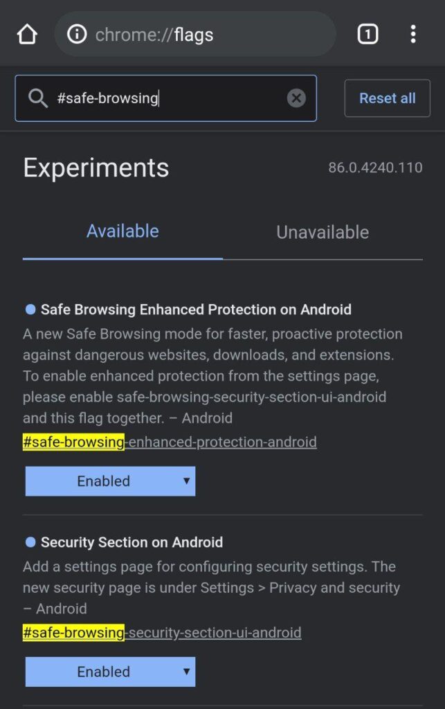 enable enhanced protection in google chrome