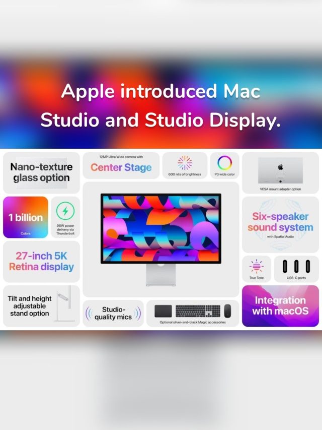 Apple Announced Mac Studio and Studio Display