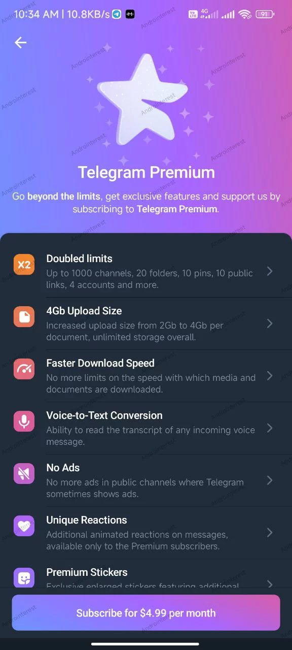 Telegram Premium features and pricing 1